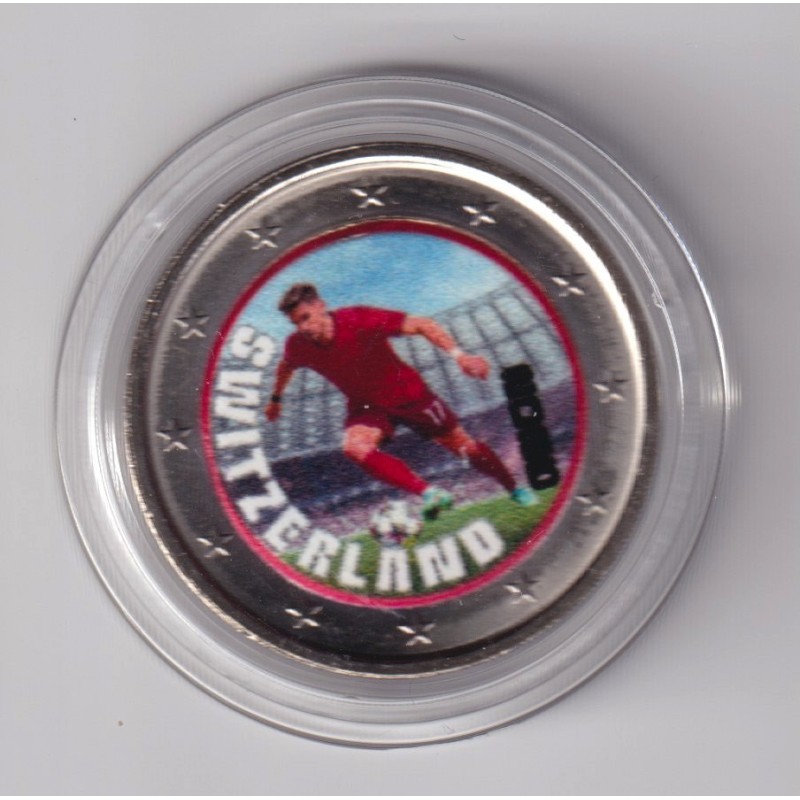 2 Euro - Suisse - coupe du monde Football 2026 - en couleur
