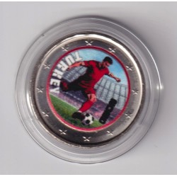 2 Euro - Turquie - coupe du monde Football 2026 - en couleur