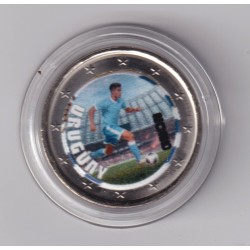 2 Euro - Uruguay - coupe du monde Football 2026 - en couleur
