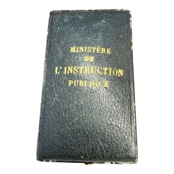 Palme Académique - Officier - Type luxe avec écrin - vermeil - ordonnance 2