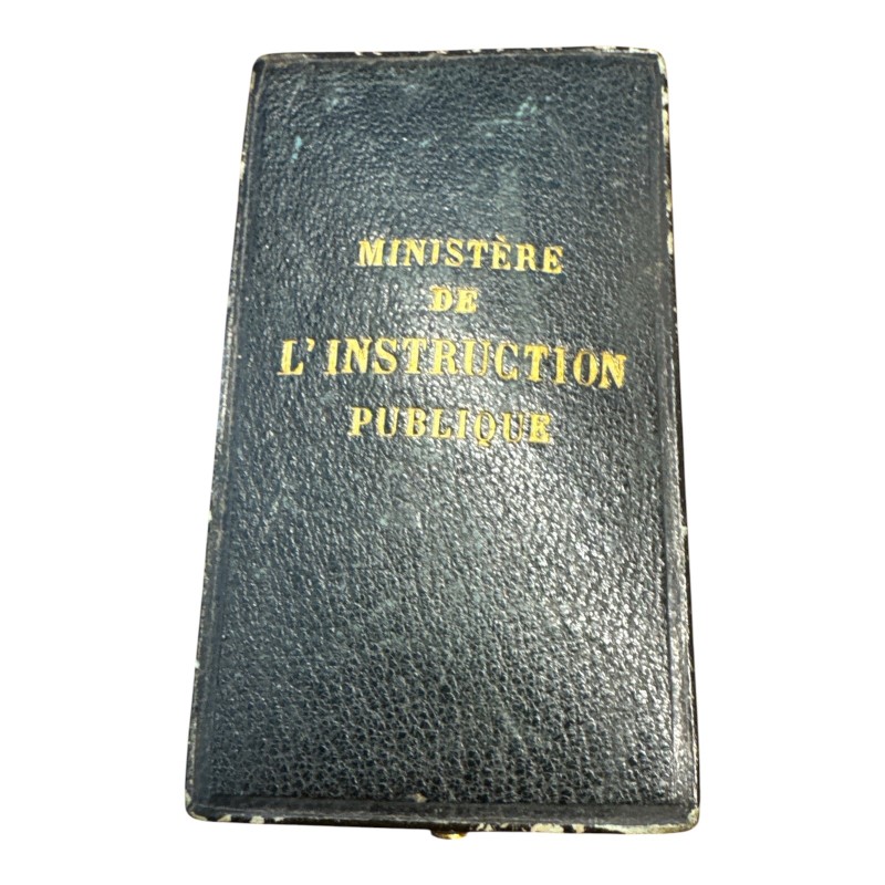 Palme Académique - Officier - Type luxe avec écrin - vermeil - ordonnance