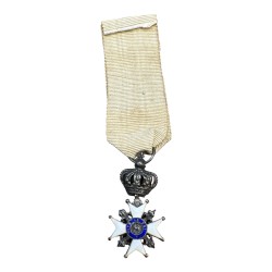 Orde du lys - avec Henri IV - forme couronné - en argent et émail - 29x16mm 2