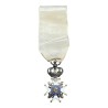 Orde du lys - avec Henri IV et Louis XVIII - croix couronné - en argent - 35x19mm
