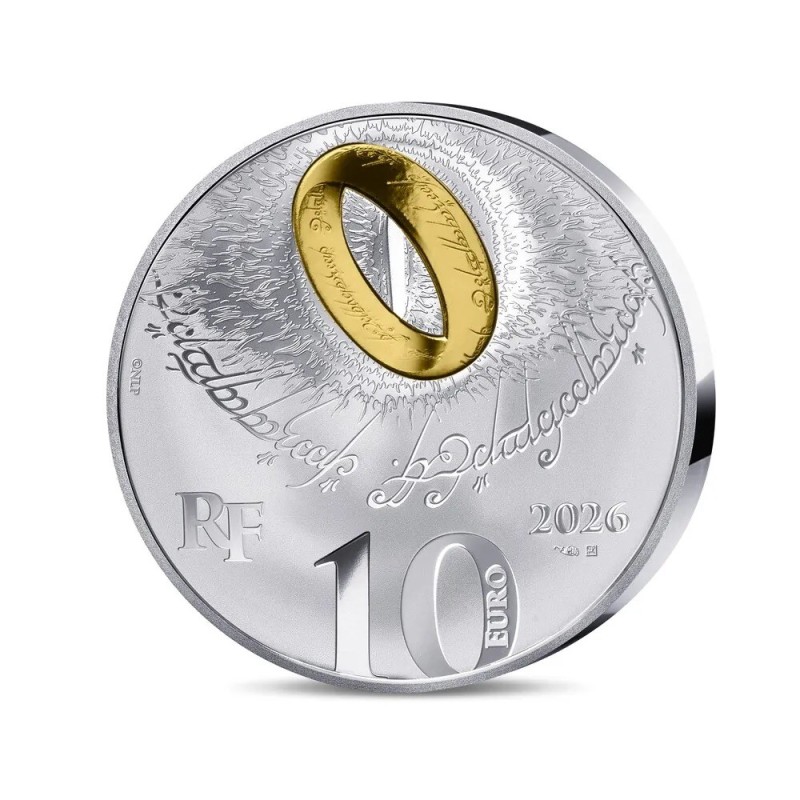 10 Euro 2026 - Le retour du roi - Le Seigneur des anneaux - argent BE