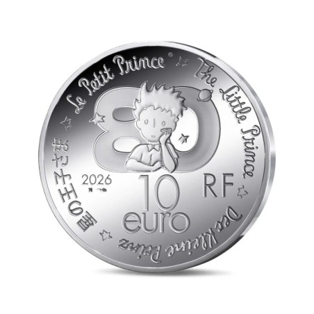 10 Euro 2026 - Petit Prince et Le Livre - argent BE - 5.000 ex