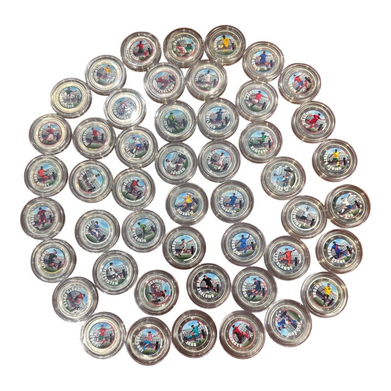 Série de 48 Pièces de 2 Euro en couleurs - Coupe du monde Football 2026 - 48 Pays
