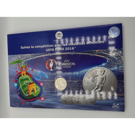Livret album avec 25 Médailles - UEFA Euro 2016 - Monnaie de Paris