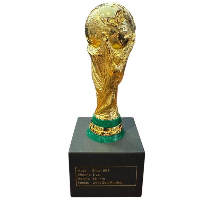 Statuette Coupe du monde de Football 2026 - 5 Once argent plaqué or - FIFA 2026 - 2.026 ex - 85mm