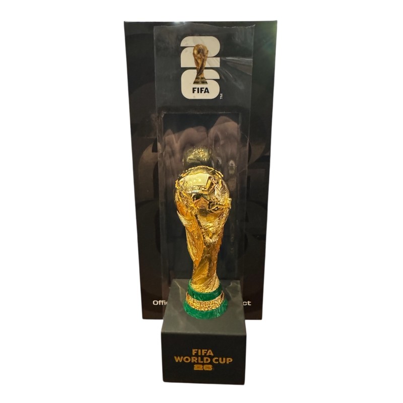 Statuette Coupe du monde de Football 2026 - 5 Once argent plaqué or - FIFA 2026 - 2.026 ex - 85mm