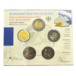 Allemagne - 2 Euro 2013 - Baden - Plaquette 5 Ateliers ADGFJ