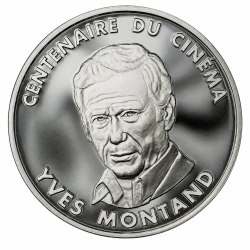100 Francs 1995 - Yves montand - Centenaire du cinéma - argent belle épreuve