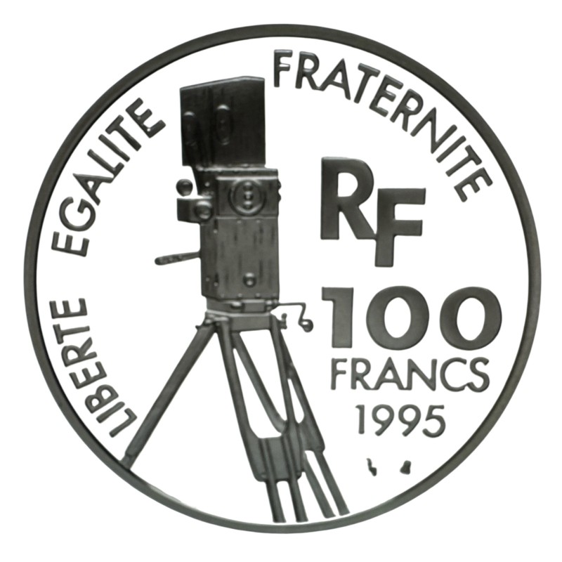 100 Francs 1995 - Alfred Hitchcock - Centenaire du cinéma - argent belle épreuve