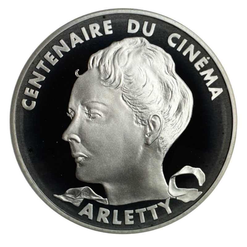 100 Francs 1995 - Arletty - Centenaire du cinéma - argent belle épreuve