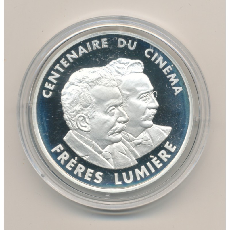 100 Francs 1995 - Frères lumières - Centenaire du cinéma - argent belle épreuve