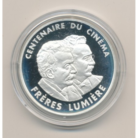 100 Francs 1995 - Frères lumières - Centenaire du cinéma - argent belle épreuve