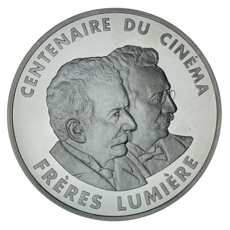 100 Francs 1995 - Frères lumière - Centenaire du cinéma - argent belle épreuve
