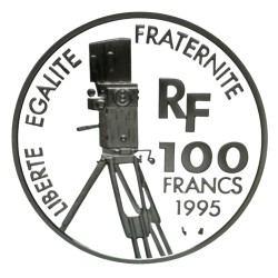 100 Francs 1995 - Greta Garbo - Centenaire du cinéma - argent belle épreuve 2