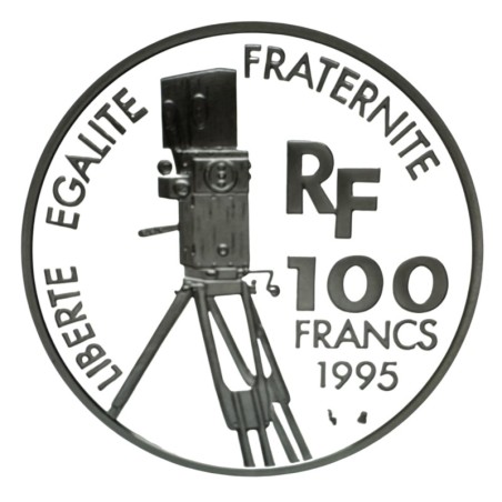 100 Francs 1995 - Alfred Hitchcock - Centenaire du cinéma - argent belle épreuve