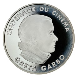 100 Francs 1995 - Greta Garbo - Centenaire du cinéma - argent belle épreuve