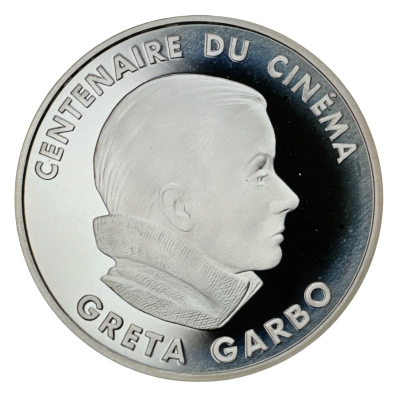 100 Francs 1995 - Greta Garbo - Centenaire du cinéma - argent belle épreuve