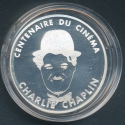 100 Francs 1995 - Charlie Chaplin - Centenaire du cinéma - argent Belle épreuve 2