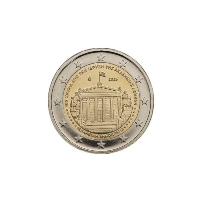 Grèce - 2 Euro 2026 - centenaire de l'Académie d'Athènes