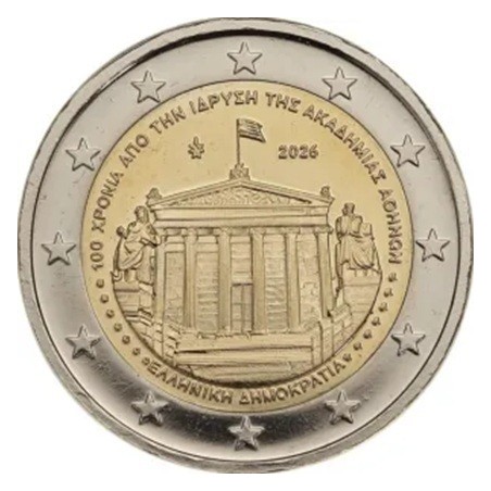 Grèce - 2 Euro 2026 - centenaire de l'Académie d'Athènes