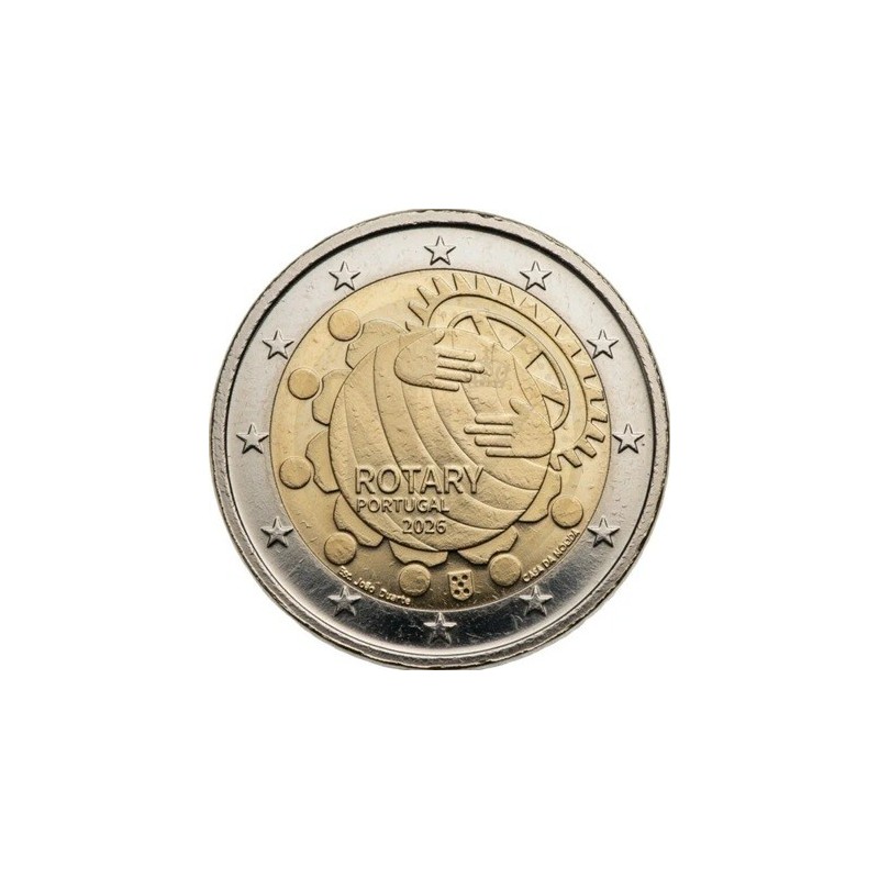 Portugal - 2 Euro 2026 - 100 ans du Rotary au Portugal