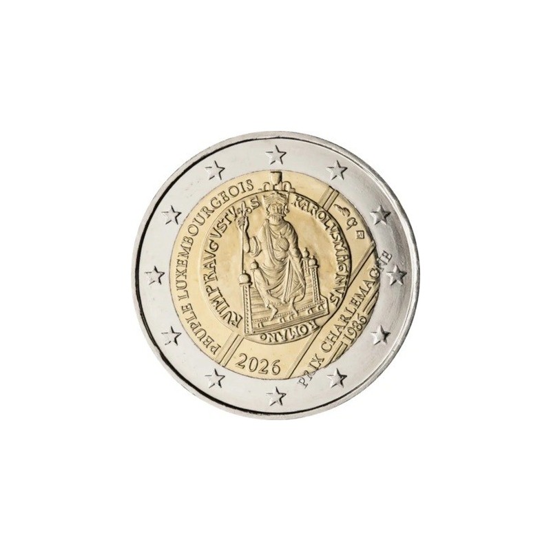 Luxembourg - 2 Euro 2026 coincard - 40e anniversaire de l’attribution du Prix International Charlemagne au Peuple Luxembourgeois