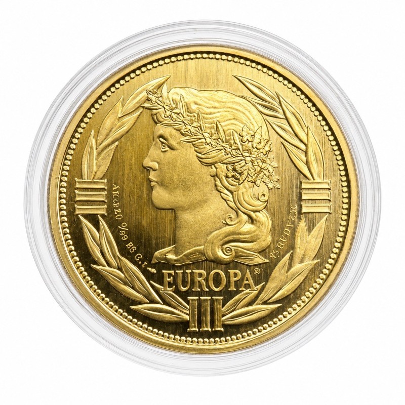 Ecu Europa 1990 - Or 50g 0,920 - 41mm - Neuf