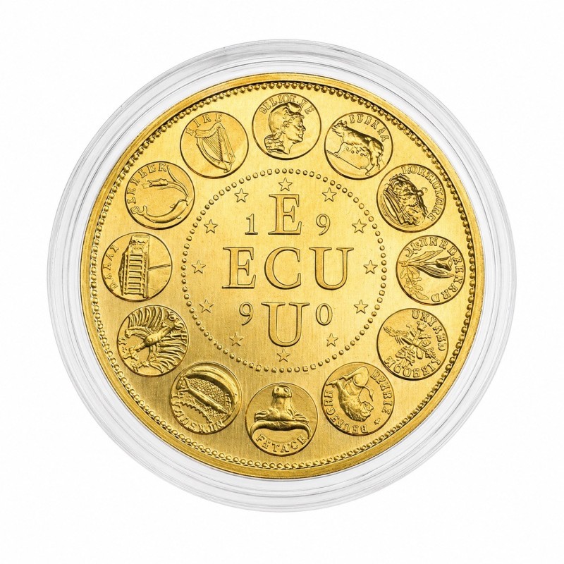 Ecu Europa 1990 - Or 50g 0,920 - 41mm - Neuf
