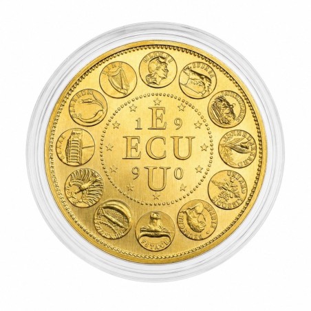 Ecu Europa 1990 - Or 50g 0,920 - 41mm - Neuf