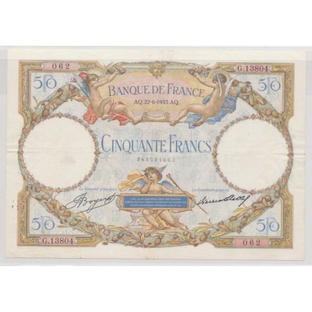 50 Francs Luc Olivier Merson - 22.06.1933