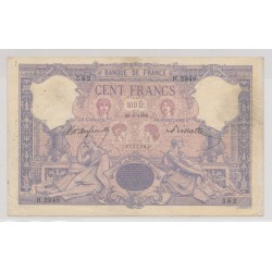 100 Francs Bleu et rose - 28.05.1900