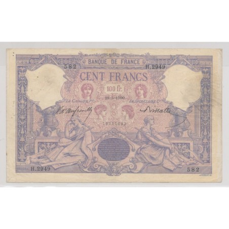 100 Francs Bleu et rose - 28.05.1900