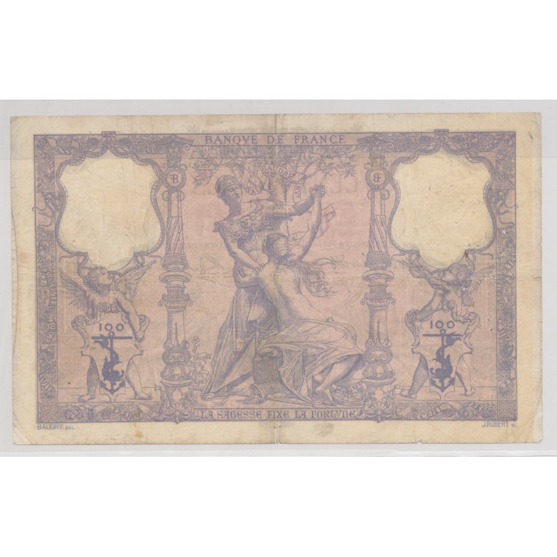 100 Francs Bleu et rose - 24.02.1903