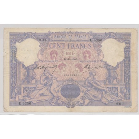 100 Francs Bleu et rose - 17.11.1905