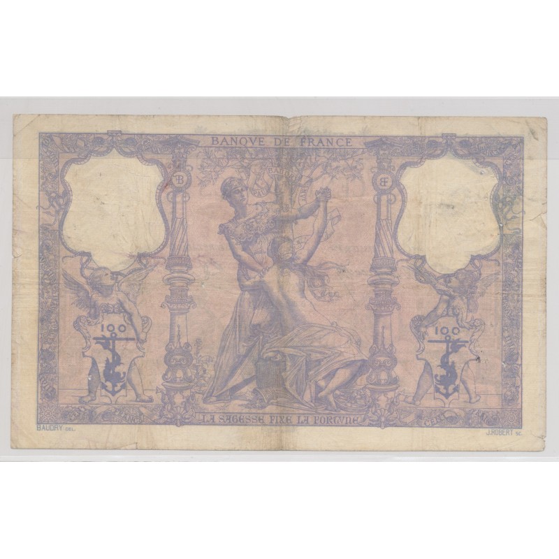 100 Francs Bleu et rose - 17.11.1905
