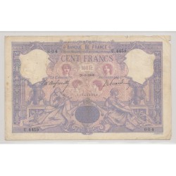 100 Francs Bleu et rose - 21.03.1906
