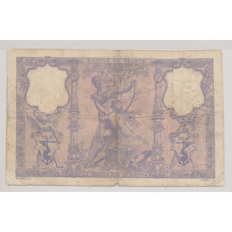 100 Francs Bleu et rose - 25.06.1906