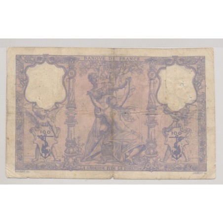 100 Francs Bleu et rose - 25.06.1906
