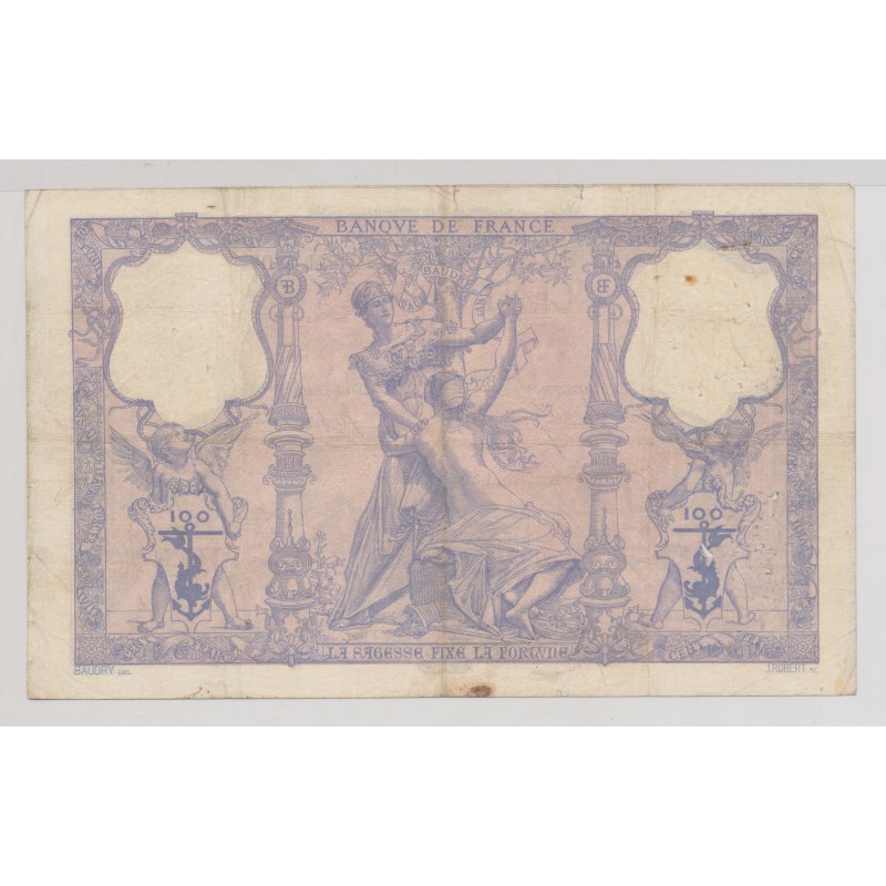 100 Francs Bleu et rose - 8.02.1907