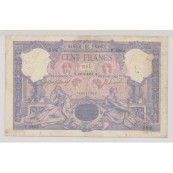 100 Francs Bleu et rose - 30.09.1907