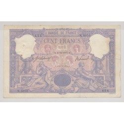 100 Francs Bleu et rose - 4.12.1907