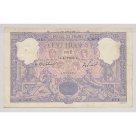 100 Francs Bleu et rose - 4.12.1907