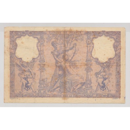100 Francs Bleu et rose - 16.07.1908