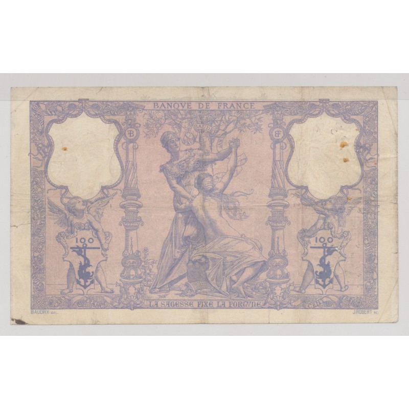 100 Francs Bleu et rose - 17.01.1907