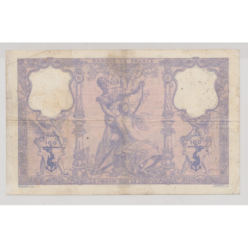 100 Francs Bleu et rose - 22.01.1907