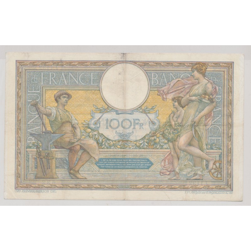 100 Francs Luc Olivier Merson - 11.11.1909