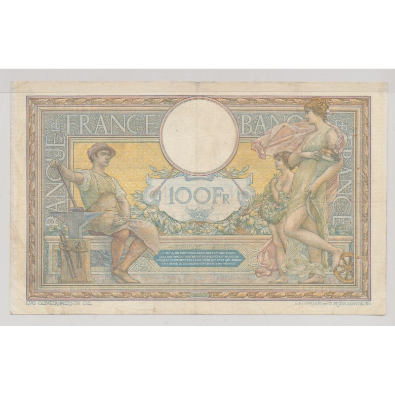 100 Francs Luc Olivier Merson - 12.11.1909